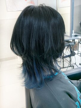 ヴェイン 渋谷(vain) 【vain#☆】インナーカラーとウルフ.○＊