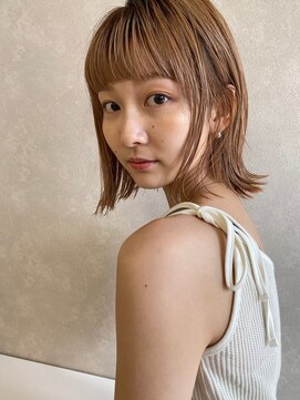 ガレージ バイ グリーン 原宿 表参道(Garage by green) 【loki】ライトベージュ×外ハネボブ