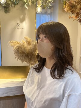 アンド ラ ブランシュ(&.La Blanche) 似合わせカット/くびれヘア/ツートンカラー/デザインカラー/大宮