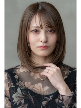 エースハバナ 渋谷(1 HAVANA) グレージュ/透明感カラー/小顔バング/