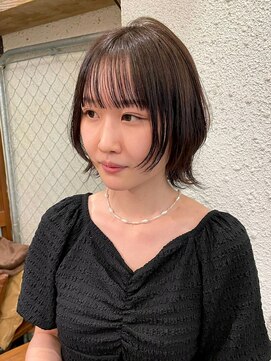 マジコ 下北沢本店(Magico) 韓国風レイヤーカットウルフカット前髪カットアッシュブラウン