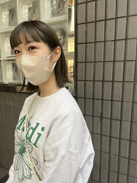 フェイス 石川町 (FACE) 【FACE。松澤航】ぶつ切りボブ×オリーブグレージュ