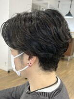 ヘッズ 本八幡店(HEADS)&nbsp;MEN'S HAIR  センターパート　ツイストスパイラル　コンマヘア