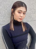 メイカ(MEIKA)&nbsp;”艶ブラウン×抜きっぱなしカラー”　なかもと はな