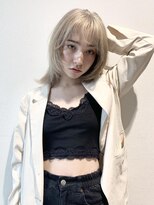 ココ 本八幡(KOKO)&nbsp;黒髪クラゲヘアーオリーブグレー小顔ココアベージュミディアム