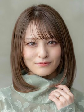 イオ 本厚木(io) 大人かわいいフェイスレイヤーシースルーバング小顔イメチェン