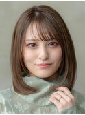 大人かわいいフェイスレイヤーシースルーバング小顔イメチェン