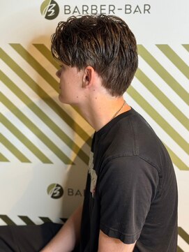 バーバーバー アカバネ(BARBER-BAR AKABANE) 外国人毛流れアップスタイル ディカプリオヘア メッシュ#2