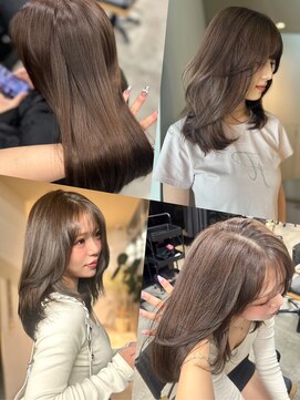 アイシー 表参道(ICY) 【ヘーゼルグレージュ】ブリーチなし透明感カラー