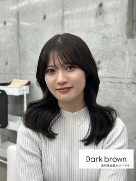 エヌアイ オモテサンドウ(ni omotesando) ダークブラウン チョコブラウン レイヤーカットワンホンレイヤー