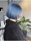 ＊レイヤーボブ×ブルーカラー＊
