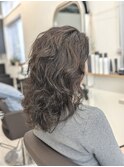 お手入れ簡単ウェーブヘア