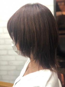 ハサミバイアトリエナガノ 千葉(8sami by atelier nagano) デザインカラー/レイヤーカット/ウエットヘア/オリーブベージュ