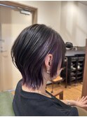 ナチュラル/インナーカラー/艶髪/ウルフ/20代/好感度UP