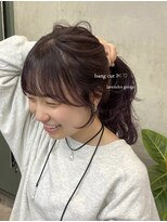 ソルトウォーター(SALT WATER) ラベンダーグレー/顔周りカット/ブリーチあり/恵比寿/代官山