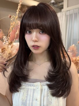 ユニ 表参道(uni) 10代20代30代/韓国風くびれレイヤーカット/ヨシンモリエギョモリ