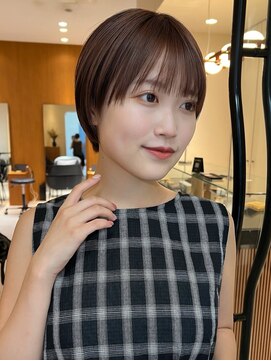 ヤイエ 青山店(yiye) マッシュショート丸みショートボブくびれショート金髪ショート