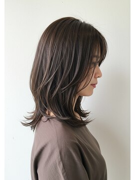 アントワープトーキョー(antwerp TOKYO) ミディアムレイヤー30代40代50代外ハネくびれヘア酸性ストレート
