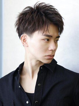 リップス 表参道店(LIPPS) ハーフアップショート【ツーブロック刈り上げ】