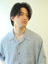 アコロン(acoron.)&nbsp;センターパート　ニュアンスパーマ　池袋メンズカット