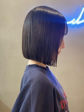 ロンドアジュール 横浜(Lond azur) 大人ガーリー/レイヤーショート/ボブ/20代30代縮毛矯正/横浜