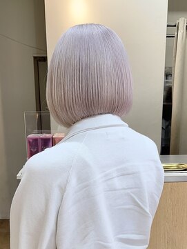 ヨハヘアガーデン(YOHA HAIR GARDEN) ◎ハイトーンボブ◎ホワイト @shoki_yoha