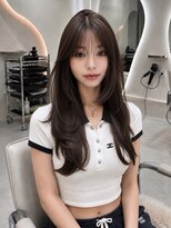 エンネ 新宿(enne)&nbsp;ロングレイヤー×ナチュラルブラウン