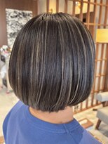 オーガニックトリコ 所沢(organic+tricot)&nbsp;40代50代◎秋カラー◎大人グレージュハイライト×ショートボブ