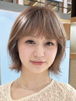 トップヘアーテラス(TOPHAIR TERRACE)&nbsp;知立くびれレイヤーボブミルクティーベージュハイトーン20代30代