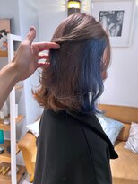 ロンド クラン 岡崎(Lond Clan) インナーブルー×くびれレイヤーでおしゃれヘア