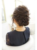 ゆるふわアップスタイル ヘアセット