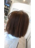 ナチュラルハイライトボブ♪♪【担当 木村沙織】