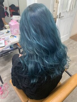 プライズ アイリス 池袋東口店(prize Iris) ターコイズブルー/ダブルカラー/オルチャン　池袋東口店misaki