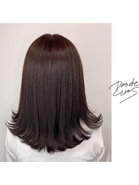 パドトロワ(Pas de trois) 新潟×ツヤ髪こくまろショコラブラウン×暗髪カラー