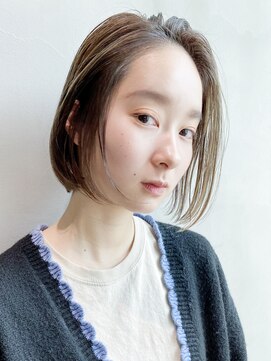 アイティーバイアルバム 八王子店(IT by ALBUM) ストレートスタイル_イヤリングカラーラベンダーカラー_8275