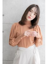 ミック ヘアアンドメイク アップ 駒込店(miq Hair&Make up)&nbsp;シースルーバングで抜け感ニュアンス内巻きワンカールc1