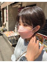 バッタ(Batta)&nbsp;「KENTA」広がり抑える髪質改善×グレージュショート　悩み解決