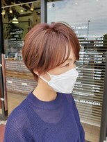 リミックス 南国店(remix)&nbsp;大人女子くびれショート×白髪ぼかしでツヤカラー