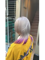 アオゾラヘアーナ ミキザカ アンド パレード(AOZORA HAIR namikizaka＆parade) ウルフデザイン☆purple