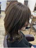 脱白髪染め☆白髪ぼかしハイライト