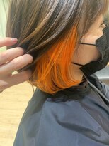 ビアンコ カーロ 二子新地店(Bianco caro)&nbsp;インナーカラー×オレンジカラー◎30代40代50代