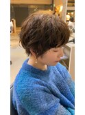 レディーススパイラルショートニュアンスパーマ