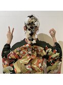 編みおろしヘアスタイル