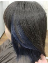 ミリヘアー(mirihair)&nbsp;インナーカラーダークブルー