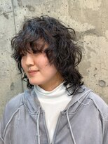 ナループロアオハナ(Nalu pu loa ohana) ウルフパーマ/パーマ/グランジヘア/ウルフ/ミディアムヘア