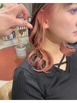 ディードットログ 大和西大寺店(D.Log)&nbsp;ピンクインナーカラーイヤリングカラー　大和西大寺