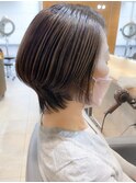 白髪ぼかしハイライト/大人ショート/ミセスヘア 自由が丘