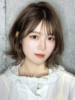 リークフー(Ree cu fuu)&nbsp;20代30代40代/耳掛けシースルーバング　外ハネボブ