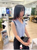【OceanHair&Life田中愛梨】10代20代ウルフ/インナーピンク