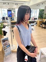 オーシャン(Ocean) 【OceanHair&Life田中愛梨】10代20代ウルフ/インナーピンク